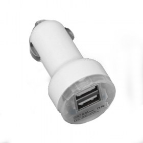 от 12V за кола към 2 броя USB изходи БЯЛ